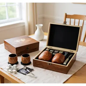 Handcrafted Charred Oak  Glasses - A Unique Christmas & Holiday Gift For Dad or Boyfriend