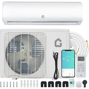 GAOMON 9,000 BTU Mini Split Air Conditioner and Heat Pump, 24 SEER2 Ultra Quiet 115V Plug-In Ductless AC, ENERGY STAR Certified, No Special Outlet Needed, Cools/Heats Up to 450 Sq.Ft