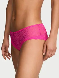 Victoria's Secret Contrast-Trim Lace Boyshort Panty