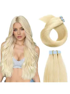 【TIMIA｜Mothers Day Gift】16-28inch 33 Colors Available Tape in Hair Extension 10PCS 25G/Pack Trial Size #613, #99J, #9.1, #60, Real Hair Extensions