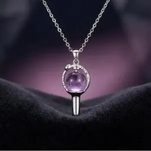 KPop Light Stick Pendant Necklace – Fan Support Jewelry, ARMY Inspired Choker, Cute Collarbone Chain Gift summervibes