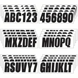 " Boat Registration Numbers and Letters Sticker AZ Letters &  Numbers Custom Personalized DIY for Boats & Personal Watercraft Pack of  Sets Black