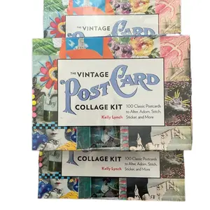 The Vintage Postcard Collage Kit: 100 Classic Postcards. By Kelly Lynch.  Alter, Adorn, Stitch, Sticker, and More! Brand new!