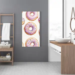 212 MAIN Sugar Delights - Pink 24x48 in. Wall Art, Artistic Artwork for Sweet Room Decoration, Ideal Gift for Home Spaces