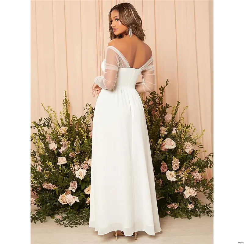 burgundy mother of the bride dress long Long Sleeve Lace Mother Of The Bride Dress main image 1