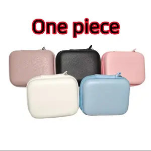 Litchi Texture Multifunctional Storage Bag, Electronic Accessories Organizer, Hard Shell Camera Case, Earphone Pouch, Lightweight Design