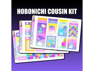 Pastel Halloween Hobonichi Cousin Planner Sticker Kit