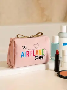 Durable Travel Storage Bag, Airplane Design Packing Organizer, Washroom Makeup Bag, Unisex, Summer Vacation, Back-To-School, Wedding Gift
