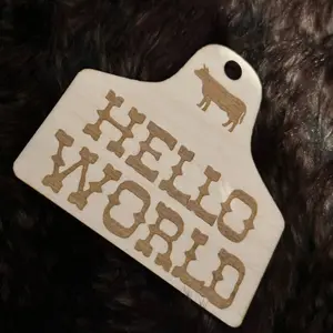 Cow Tag Hello World Sign & Monthly Markers - Cowboy Decor Signs Set for Newborns with 12 Milestone Tags