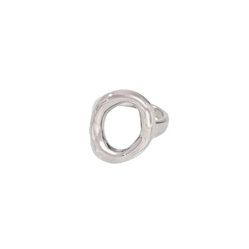Open Oval Ring - Stainless Steel Open Oval Ring - Stainless Steel