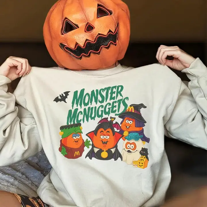 Retro Monster Nuggets Shirt, Vintage Halloween Sweatshirt, Halloween Monsters Shirt, Nostalgia Halloween Sweatshirt