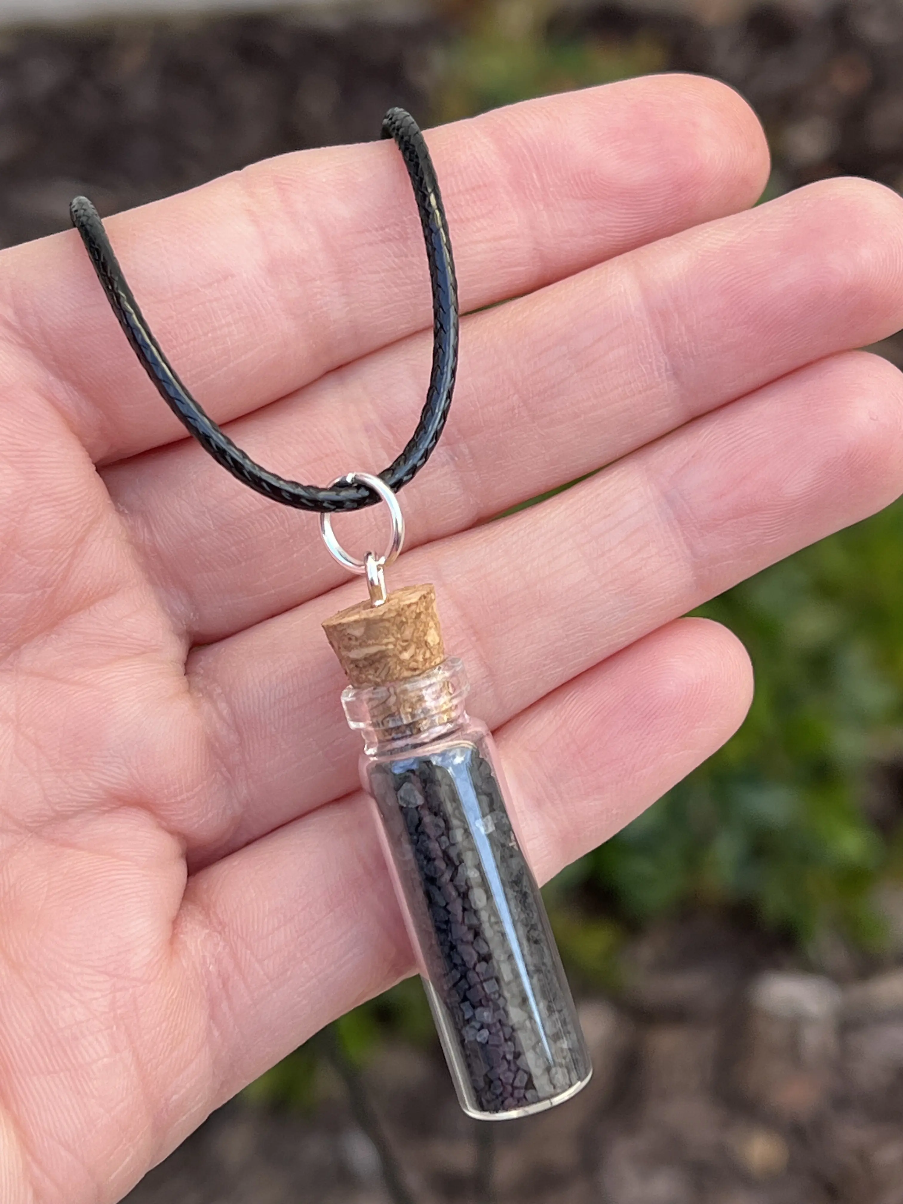 Protective Black Salt Necklace Daily Wear Banishes Bad Energies