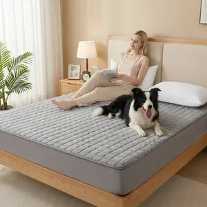 1PC quilted waterproof bed sheet (without pillowcase and pillow) is soft, durable, easy to care for, machine washable, and perfect for bedrooms and guest rooms