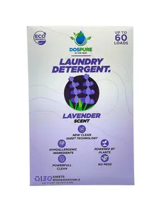 Laundry- Detergent- Eco Friendly-Biodegradable- organic-safe-Clean-Household Cleaning-Sheets