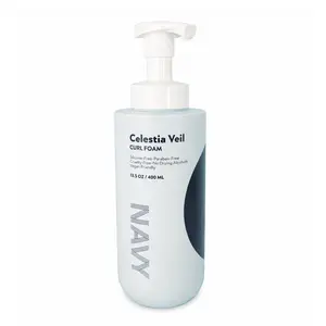 NAVY Hair Care Celestia Curl Foam – Lightweight Alcohol-Free Styling Foam for Defined, Frizz-Free Curls