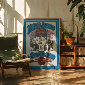 [UNFRAMED POSTER] Lynyrd Skynyrd 1988 Concert Poster Vintage Rock Music Art