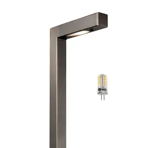 Gardenreet Solid Brass Low Voltage Landscape Pathway Light - L Shape