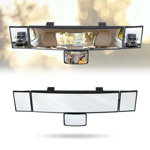 Car Rearview Mirrors, Shock Resistant Interior Clip-on Panoramic Rear View Mirror for Car, Wide Viewing Range, 15 inch HD Universal Use for Cars, SUVs, Trucks, Vehicles