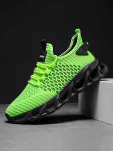 Men's Fashionable Breathable Mesh Sneakers, Casual Comfortable Sports Running Shoes, Male All-match Round Toe Shoes for Daily Wear