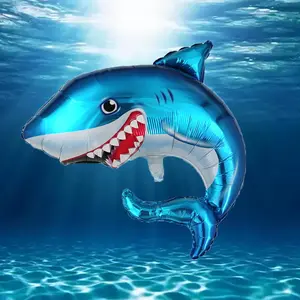 Ocean Animal Balloons Set, Shark Crab Dolphin Shape Decorations, Perfect for Birthday Party Atmosphere & Room Decoration