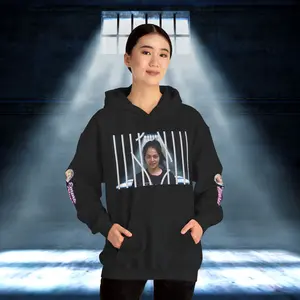 The Emma Alvarez & Meli G Heavy Blend™ Hooded Sweatshirt - "MeliG Mugshot"