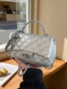 High-End Women's Bag 2026 New Fashion Rhombus Small Charming Crossbody Shoulder Bag, Versatile Texture Small Square Bag, Trendy and Stylish