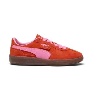PUMA Womens Palermo Lace Up Sneakers Shoes Casual - Red