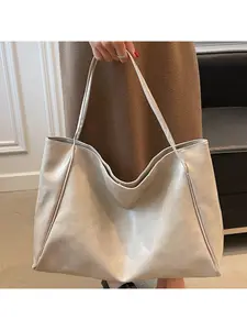 New vintage-style large Flap Shoulder Bag for daily commuting and leisure, soft women's bag with large capacity, suitable for shopping, business trips, and travel