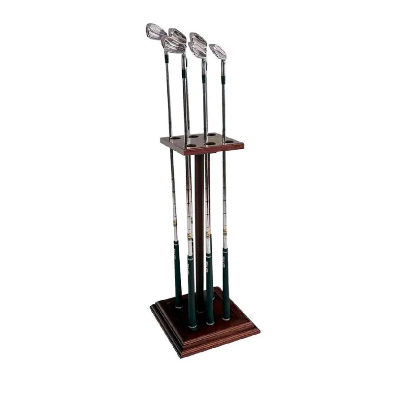 4 Club Golf Club Rack - Wooden Storage Stand for Golf Clubs - Durable and Stable Design - Perfect for Home or Golf Club Use