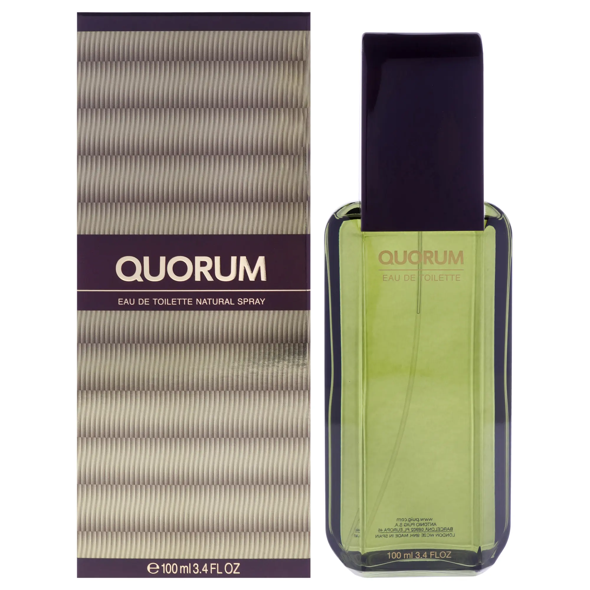 Quorum by Antonio Puig Men's 3.4 oz EDT Spray, Fresh Fragrance for Daily Wear & Casual and Formal Occasions