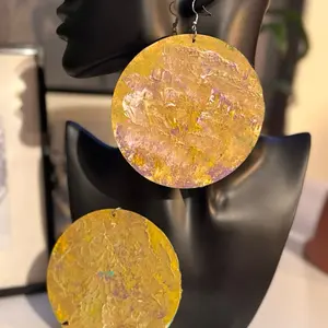 Golden Memory Duality Earrings