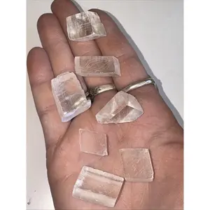 30g lot Natural Clear Rhombohedral Calcite Crustal Mineral Speciemn