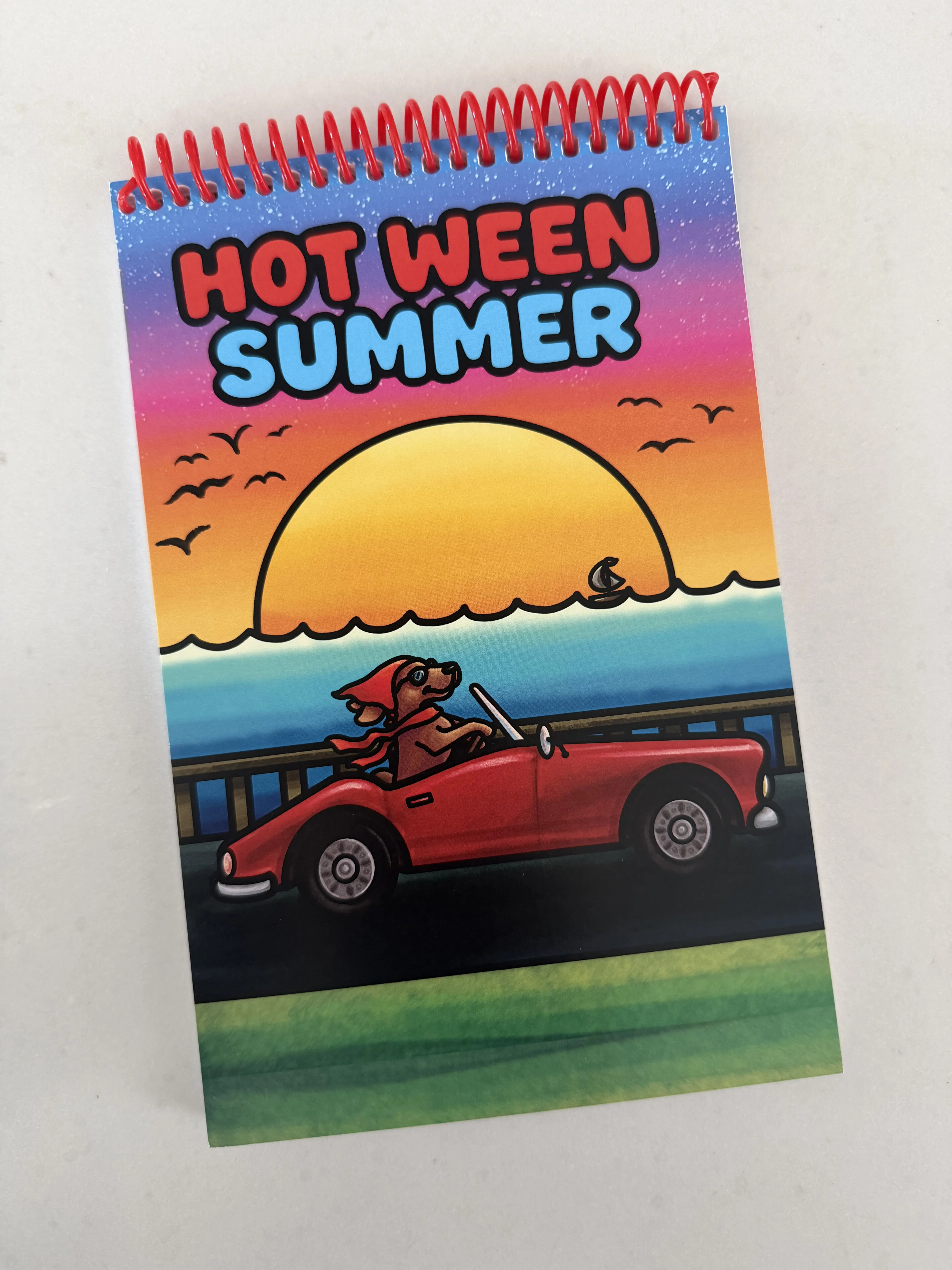 Hot Ween Summer Cardstock Coloring Book