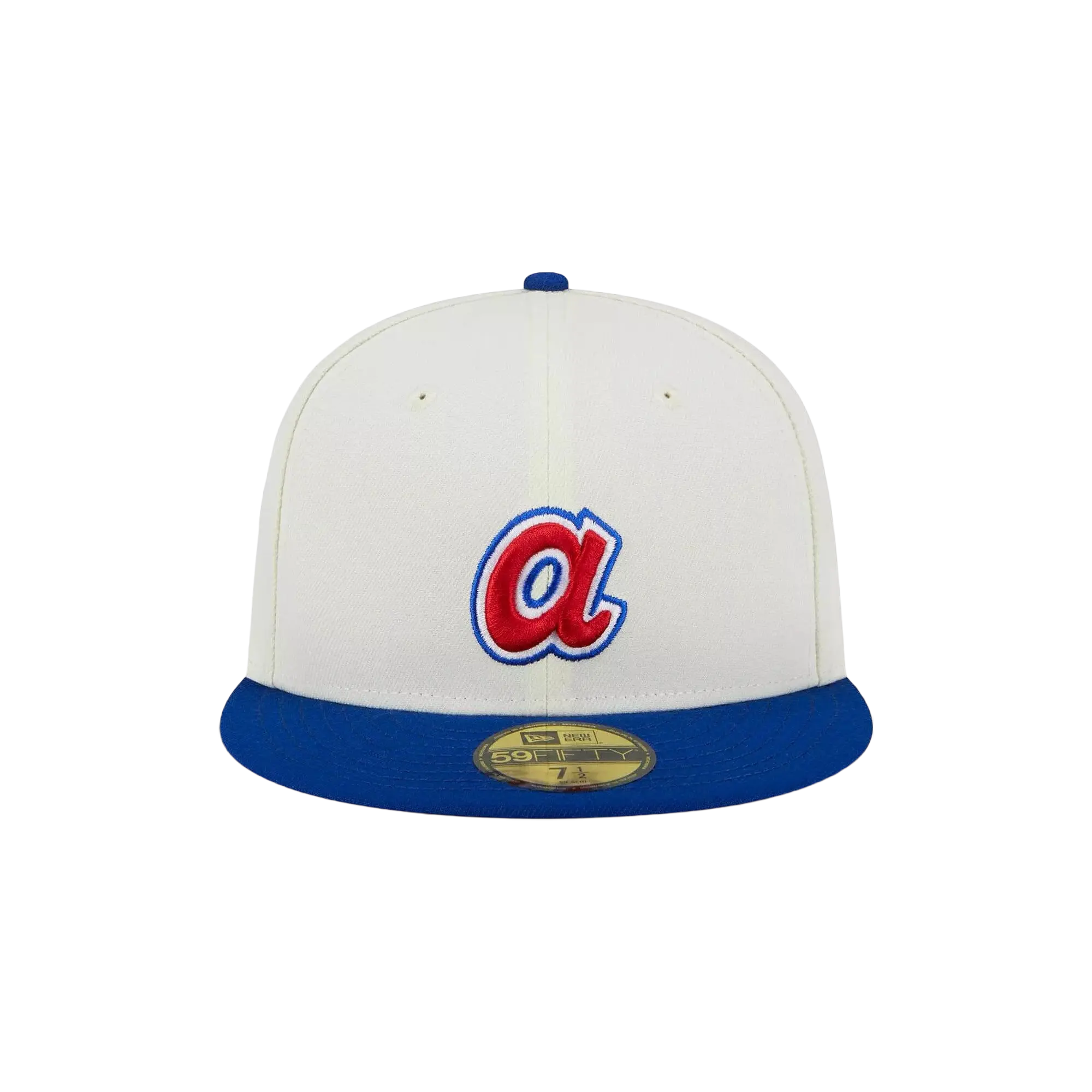 59FIFTY Atlanta Braves 2000 All Star Game Retro E1 Fitted Hat "Cream / Royal Blue" NE874