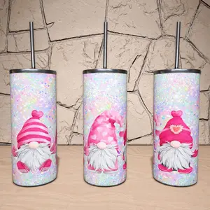 Valentine's Gnomes 20oz Tumbler Coffee Drinkware Insulated Skinny