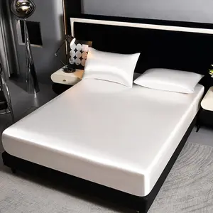 Luxurious Fresh Comfort Bedding Set (fitted Sheet + Pillowcase), Striped Silk Touch, Multiple Colors Available, King/queen Size