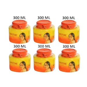 carotone cream eclaircissant 300ml /6 pack for cosmetic personal storage