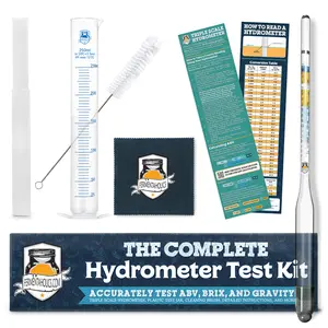 Complete Hydrometer Test Kit with Plastic Test Jar