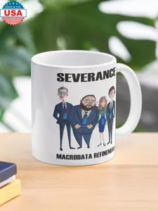Severance Character Mug, Collectible TV Show Cup, Trendy Ceramic Gift for Friends