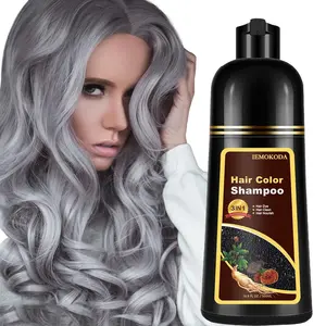Silver Gray Hair Dye Shampoo 3 in 1 - Instant Shampoo Para Pintar el Cabello for Refresh Blonde Hair, Herbal Shampoo Hair Dye for Women Men, Easy to Use & Long Lasting Hair Color Shampoo 16.90 oz