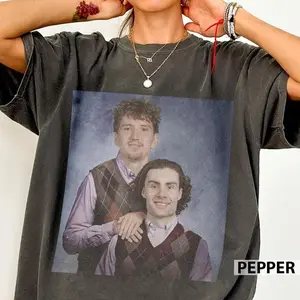 [ SPORTS GRAPHIC TEE - SALE UP TO 45% ] Josh Giddey Matas Buzelis Basketball Vintage Shirt, Chicago Step Bros Tee, Basketball Funny 90s Shirt