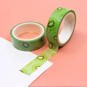 Green Kiwi Pattern Washi