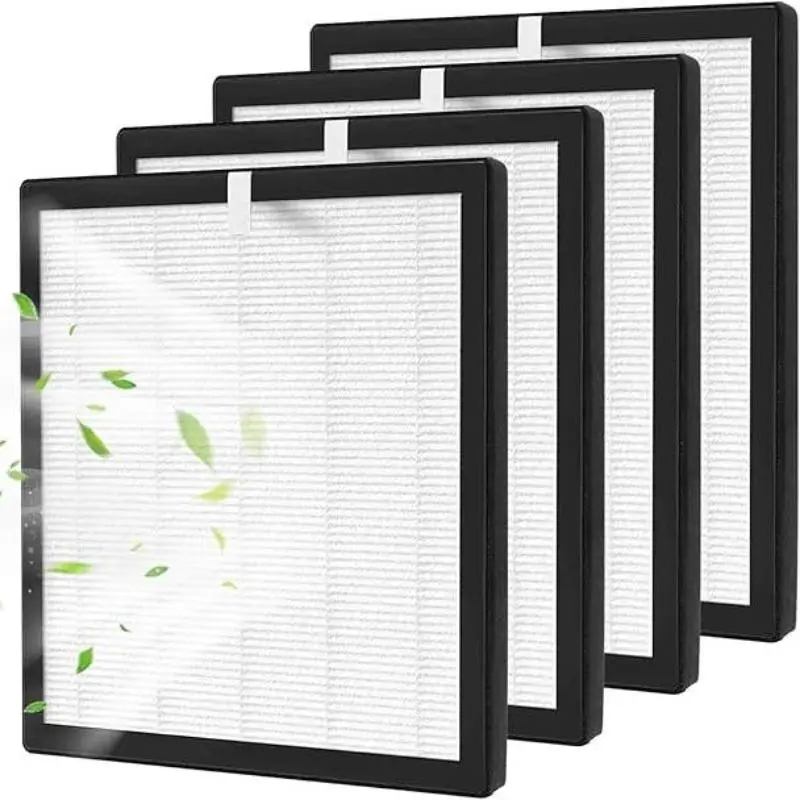 Air Purifier Filter, Air Filtration, 4 Counts H13 HEPA Filter, 4 Counts Activated Carbon Filter, Household Appliance Parts & Accessories for ToLife TZ-K2 Air Purifier, Air Purifier Accessory, Air Purifier Replacement