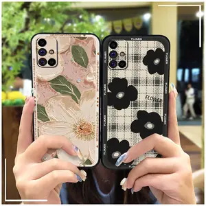 Full wrap oil painting Phone Case For Samsung Galaxy M31S/SM-M317F/M315F TPU Graffiti Silicone Soft case Shockproof Cartoon Dirt-resistant Phone Pouch Protective Back Cover Cute