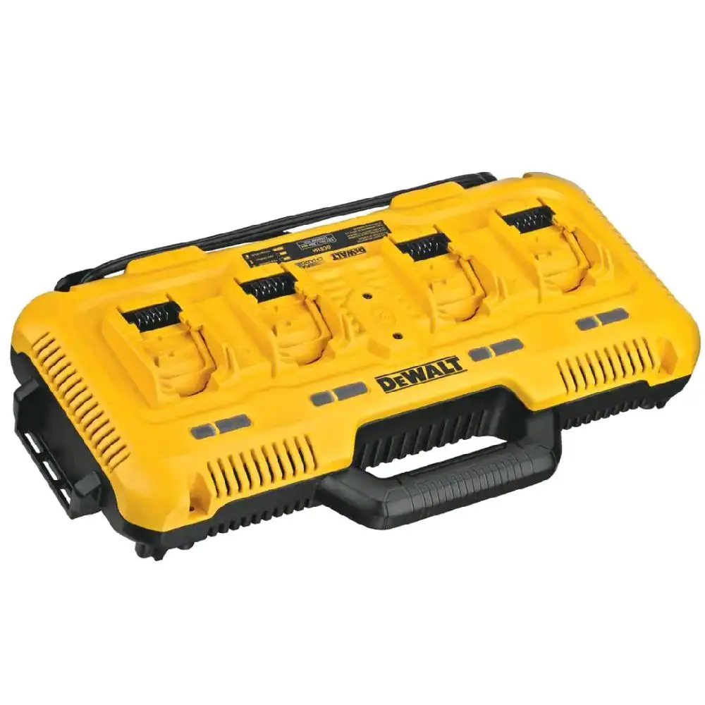 Dewalt MAX Series 4-Port Multi-Voltage Lithium-Ion Battery Charger - Compatible with 12V/20V/60V Batteries, Ideal for DIY Projects
