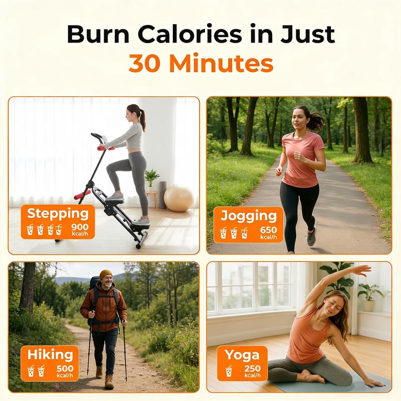 Home Gym Ab Trainer Machine Foldable Adjustable Full Body Workout with LCD Display for Versatile User Friendly Fitness Ideal for Home Use