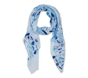 Hadley Wren Floral Leopard Scarf