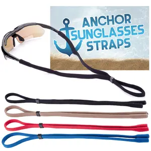 Anchor Glasses Straps - 4 Pack Adjustable Sunglasses Straps for Kids and Adults Stop Eyewear from Slipping Active Sport