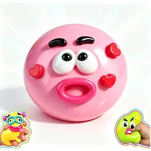 Curiosities Smushers Dog Face Swap Squishy Soft Moldable Cute Slow Rise Relaxing Sensory Fidget Relief Anxiety Stress Fun with Interchangeable Faces for Tactile Play Fun LY369