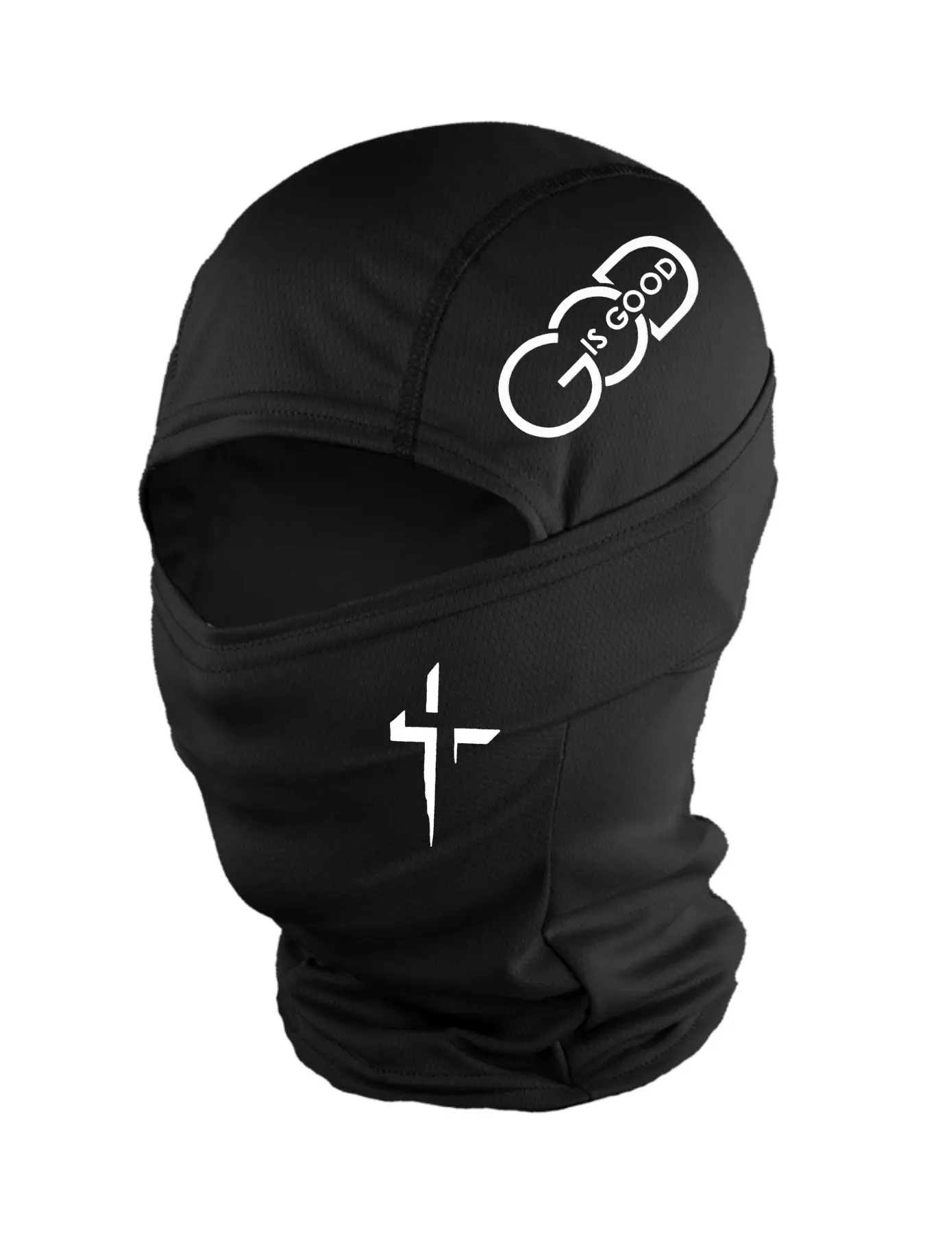 2pcs/1pc Unisex Cross and GOD IS GOOD Letter Printing Balaclava Mask Neck Gaiter Masks Headwear Breathable Ski Mask for Men Women Outdoor Sports Hiking Fishing Commuting Suitable for Daily Wear Face Covering